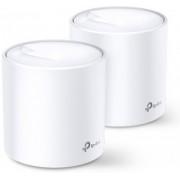 "Whole-Home Mesh Dual Band Wi-Fi AX System TP-LINK, ""Deco X20(2-pack)"", 1800Mbps, MU-MIMO, Gbit Ports
//up to 370 m2, expand it by just adding more Decos
Faster Connections: Wi-Fi 6 speeds up to 1,800 Mbps—1,201 Mbps on 5 GHz and 574 Mbps on 2.4 GHz.