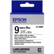 Tape Cartridge EPSON  9mm/9m Strong Adhesive, Black/White, LK3WBW C53S653007 
