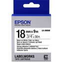 Tape Cartridge EPSON 18mm/9m Strong Adhesive, Blk/Wht, LK5WBW C53S655012 