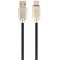 Cable USB2.0/Type-C Premium Rubber - 2m - Cablexpert CC-USB2R-AMCM-2M, Black, USB 2.0 A-plug to type-C plug, blister