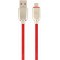 Cable USB2.0/Micro-USB Premium Rubber - 2m - Cablexpert CC-USB2R-AMmBM-2M-R, Red, USB 2.0 A-plug to Micro-USB plug, blister