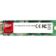 M.2 SATA SSD 128GB  Silicon Power Ace A55, Interface: SATA III 6Gb/s, M.2 Type 2280 form factor, Sequential Reads: 560 MB/s, Sequential Writes: 530 MB/s, MTBF 1.5mln, SLC Cash, BBM, SP Toolbox, SM2258XT, 3D NAND TLC