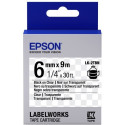 Tape Cartridge EPSON  6mm/9m LK2TBN Clear Blk/Clear, C53S652004  