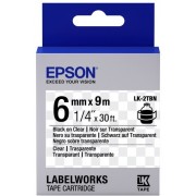 Tape Cartridge EPSON  6mm/9m LK2TBN Clear Blk/Clear, C53S652004  