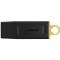 128GB USB3.2 Kingston DataTraveler Exodia Black/Yellow, (Read 100 MByte/s, Write 12 MByte/s)