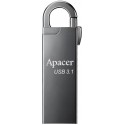 128GB USB3.1 Flash Drive Apacer "AH15A", Dark Gray, Metal, Keychain-Carabin,Capless (AP128GAH15AA-1) 