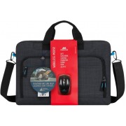 17.3" NB bag - Rivacase 8058 Black + Wireless Mouse