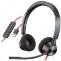 Headset Plantronics Stereo  BLACKWIRE 3220 USB-A, Noise-cancelling Microphone, Remote Call Control, Mic. Frequency Response 100 Hz–10 kHz, Output 20 Hz–20 kHz, 32Ohm (213934-01)