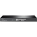 TP-LINK TL-SF1016 16-port 10/100M Switch, 16 10/100M RJ45 ports, 1U 19-inch rack-mountable steel case