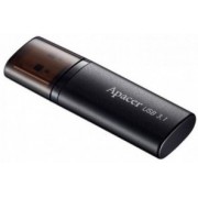 128GB  USB3.1 Flash Drive  Apacer AH25B,  Black, Matte Metal, Classic Cap (AP128GAH25BB-1)