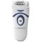 Epilator Esperanza COPACABANA EBD002B White, Detachable head - can be washed under running water 2 speed levels depilation, Power supply: batteries 3 x AAA (not included) Set contains: main device, brush to clean the head after use, protective cap, instru