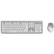 Hama KMW-700 Wireless Keyboard / Mouse Set, silver / white, RUS