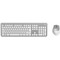Hama KMW-700 Wireless Keyboard / Mouse Set, silver / white, RUS