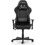 Gaming/Office Chair DXRacer Formula GC-F08-NN-H1, Black/Black, Premium PU leather, max weight up to 150kg / height 145-180cm, Recline 90°-135°, 3D Armrests, Head and Lumber cushions, Aluminium wheelbase, 2" PU Caster, W-23kg