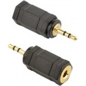 Audio adapter 3-pin*2.5 mm jack to 3-pin*3.5 mm socket, Cablexpert A-3.5F-2.5M