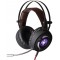 Gaming Headset Qumo Avalon, 50mm drivers, 7 color backlight, 3.5mm+USB