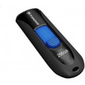 256GB  USB3.1 Flash Drive Transcend JetFlash  790, Black-Blue, Slider (R/W:90/40MB/s) 