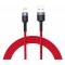 Cable USB - Lightning, cu LED, 3A, 1.2m, Tellur Red TLL155354
