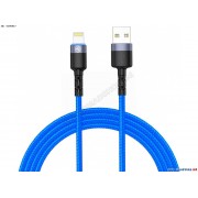 Cable USB - Lightning, cu LED, 3A, 1.2m, Tellur Blue  TLL155364