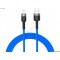 Cable USB - Lightning, cu LED, 3A, 1.2m, Tellur Blue TLL155364