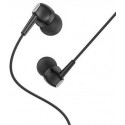 Borofone BM51 black (728883) Hoary universal earphones with microphone, Speaker outer diameter 10MM, cable length 1.2m, Microphone
