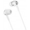 Borofone BM36 white (709707) Acura Universal earphones with mic, Speaker outer diameter 10MM, cable length 1.2m, Microphone, adapted to control Apple and Android