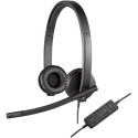 Logitech USB Stereo Headset H570e, Business Headset: 31.5 Hz - 20 kHz, Microphone: 100 Hz - 18 kHz, In-line audio controls, USB
