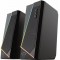 Trust Gaming GXT 609 Zoxa RGB Illuminated Speaker Set, 12W, Stylish stereo speaker set with RGB Lighting and easy to reach controls, Black