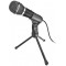 Trust Starzz All-round Microphone for PC and laptop, High performance microphone with mute switch and tripod stand, 2.5m cable with gold 3.5mm plug