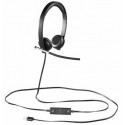   Logitech USB Headset H650e Dual, Bi-directional ECM noise-canceling mic Freq. resp: 100 Hz - 10 KHz Sensitivity: -45 dB +/- 3 dB, 2.5m cable, 981-000519 (casti cu microfon/наушники с микрофоном)