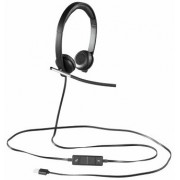   Logitech USB Headset H650e Dual, Bi-directional ECM noise-canceling mic Freq. resp: 100 Hz - 10 KHz Sensitivity: -45 dB +/- 3 dB, 2.5m cable, 981-000519 (casti cu microfon/наушники с микрофоном)