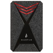 2.5" External SSD 512GB  Surefire GX3 Gaming SSD (by Verbatim), USB 3.2 Gen 1, Black/Red, Includes USB-C Adapter, Ultra-small and lightweight SSD, Stylish black design with a 3D surface, Nero Backup Software