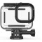 GoPro Protective Housing (HERO9 Black) - is rugged and waterproof right out of the box, but this housing handles anything you can throw at it. It protects from dirt and flying debris, and it’s waterproof down to 60m for deep-water diving.