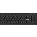 Keyboard SVEN KB-E5700H, Slim, Low-pro?le keys, Island-style, Fn key, 2xUSB ports, Black, USB