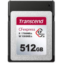 512GB CFexpress 2.0 Type B (PCIe 3.0 x2, NVMe 1.3), Transcend TS512GCFE820 (R/W: 1700/1000MB/s)