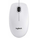 Logitech B100 Oprical Mouse, White, USB, OEM