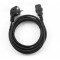 Power cord PC-186-VDE-3M, 3m, Schuko input and right angled C13 output, with VDE approval, Black