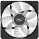120mm Case Fan  - DEEPCOOL RF120W White LED Fans, 120x120x25mm, 500-1500rpm, 21.9dBa, 48.9 CFM, 3-pin & 4-pin Peripheral