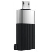 Adapter XO USB A to Micro-USB (USB2.0), NB149G, Black 