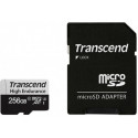 256GB MicroSD (Class 10) UHS-I (U3),+SD adapter, Transcend "TS256GUSD350V" (R/W:95/45MB/s,Endurance) 