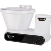Food Processor VITEK VT-1442, 1400W power output, bowl 5L, 6 speeds levels, 2x dough hook, 1x beater, white