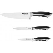 Knife Set Polaris Millennium-3SS, 3 knives, ICE HARDENING technology, black