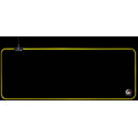 Gaming Mouse Pad  Gembird  MP-GAMELED-L, 800 х 300 х 4mm, Natural rubber foam + Fabric, RGB, Black