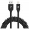 Cable USB - Lightning, 3A, 1.8m, Tellur Black TLL155396