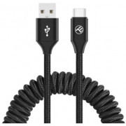 Cable USB - Type-C, 3A, 1.8m, Tellur Black  TLL155395