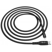 Hoco Cable USB to Micro USB S6 Sentinel with Timing Display 1.2m, Black 