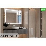 Oglinda  ALPHARD alb cald (3000K) buton Touch 1000x700