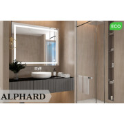 Oglinda  ALPHARD alb rece (6400K) buton Touch 1200x700