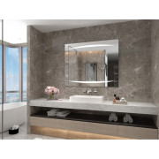 Oglinda  MOON alb cald (3000K) buton Touch 1000x700