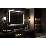 Oglinda BEVERLY alb neutru (4000K) buton Touch 1200x700